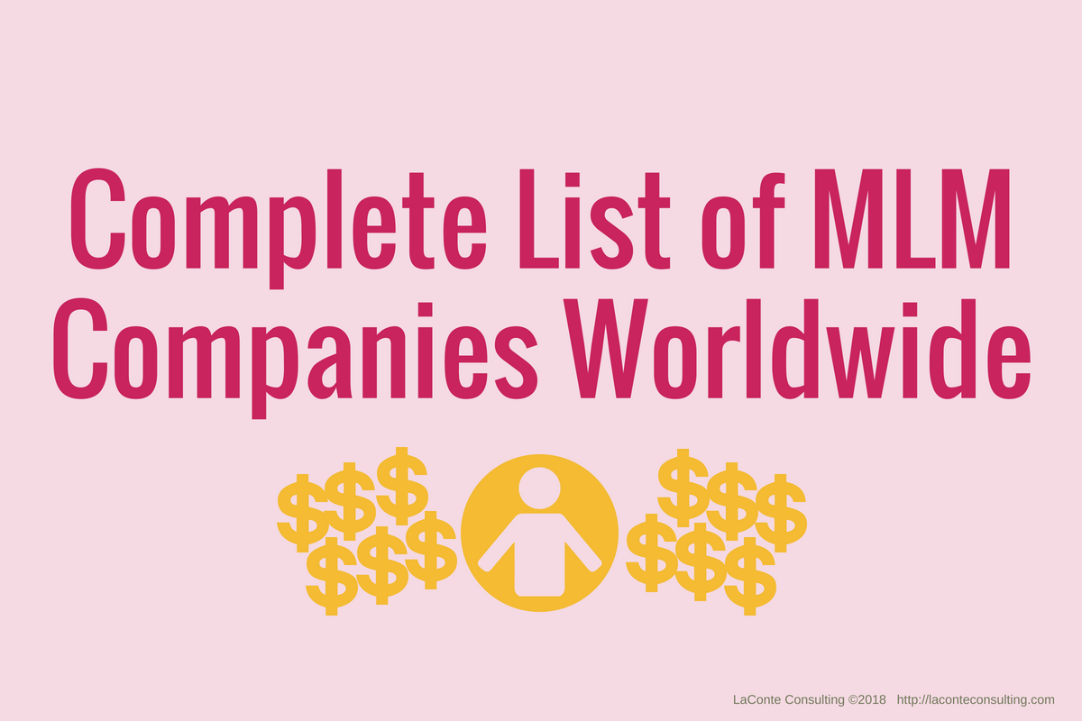 Complete List of Direct Sales and MLM Companies Worldwide ...